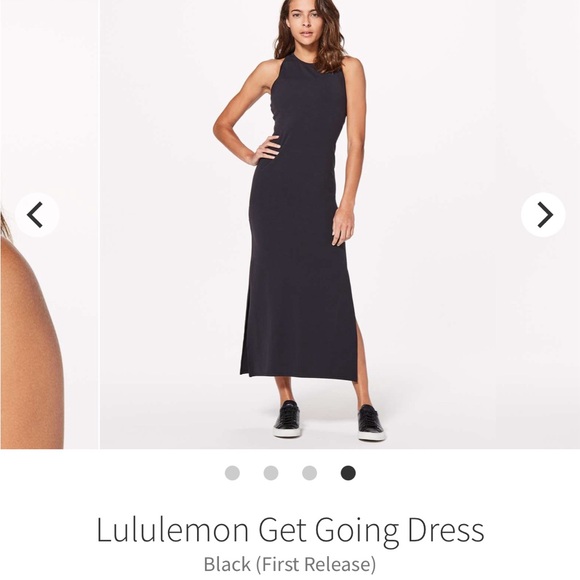 lululemon athletica Dresses & Skirts - lululemon athletica Women's Black Get Going Dress size 6/8